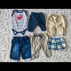 Newborn Baby Boy Bundle Pants Joggers Jeans Lot